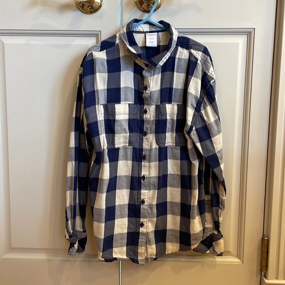 Arizona Jeans boys plaid button down top